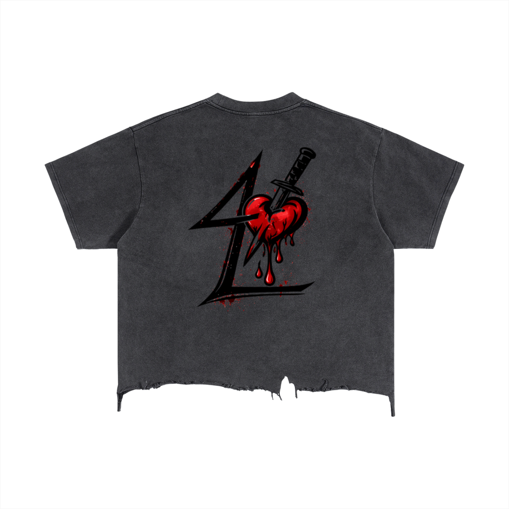 streetwear,acid wash,vintage,cropped tee,4L